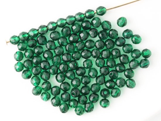 green round cut beads 3mm