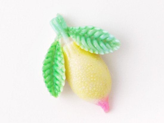 vintage lemon cabochon A 18.5x15mm