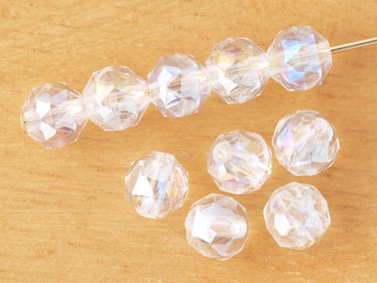 clear AB round cut beads 5.5mm