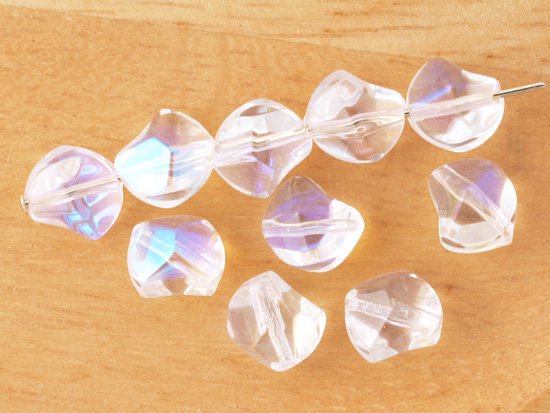 clear AB nugget beads 8.5mm