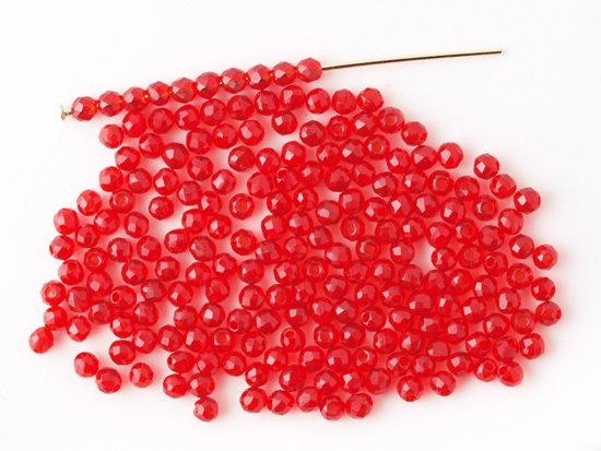 red round cut beads 2mm