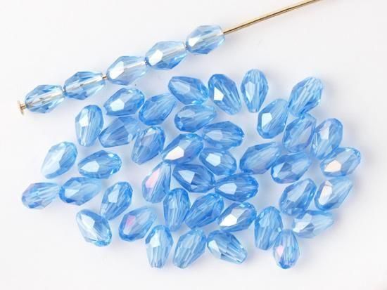 <img class='new_mark_img1' src='https://img.shop-pro.jp/img/new/icons5.gif' style='border:none;display:inline;margin:0px;padding:0px;width:auto;' />light blue AB tear drop cut beads 5mm