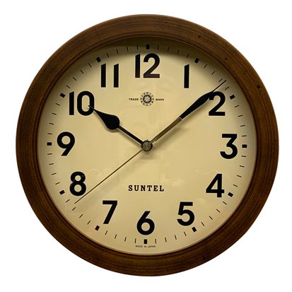 アメリカンテイストのレトロ掛け置き時計(アンティークブラウン 