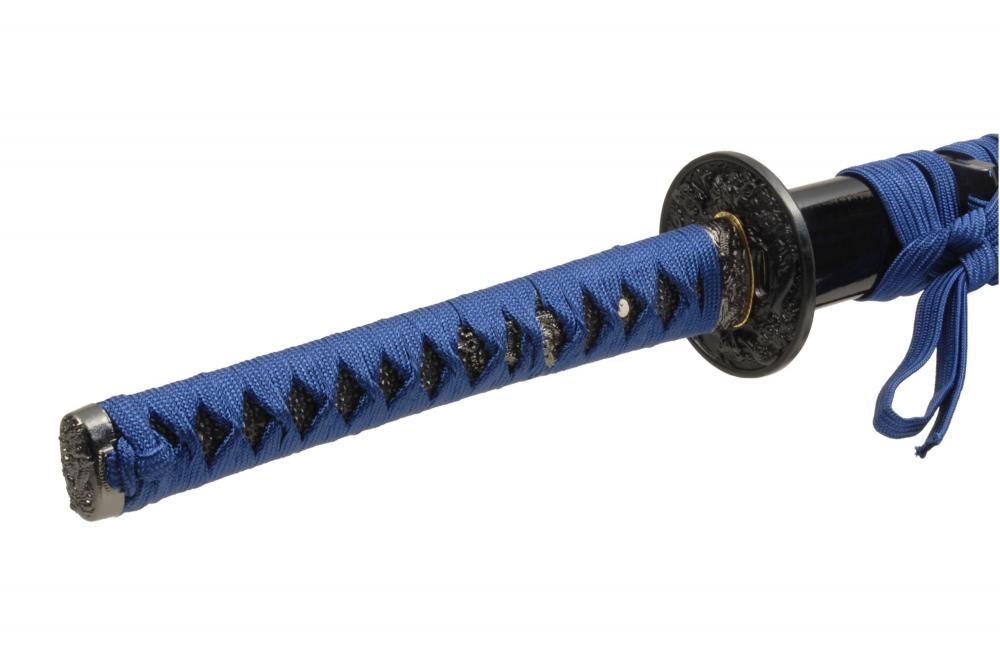 青い炎の刺繍ナイフ 模造刀 模擬刀 日本刀 居合刀 刀装具 武具