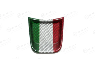 【KOSHI】Abarth 595 2016 Frontal Decor Cover Steering Wheel (Italian Flag)