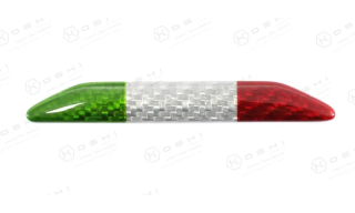 【KOSHI】Alfa Romeo 4C Steering Wheel Italian Flag Badge