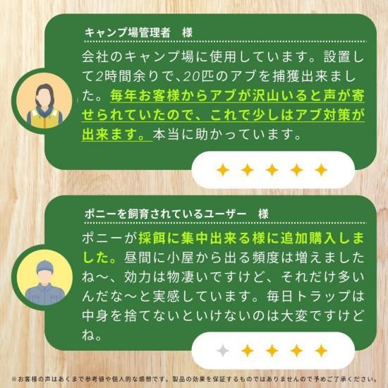 アブキャップ 3台セット 【 アブ 虻 捕獲器 駆除 トラップ キャップ