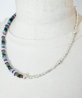 NATURALSTONESILVER925 NECKLACE(ʥ륹ȡС925ͥå쥹)Color-MULTI