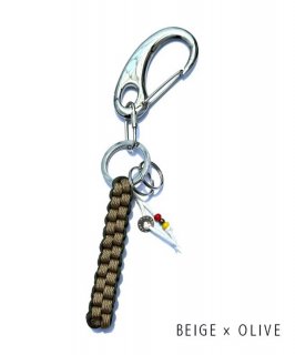 Paracord Key Chain ʥʥӥդѥ饳ɥCOLOR-BEIGEOLIVE