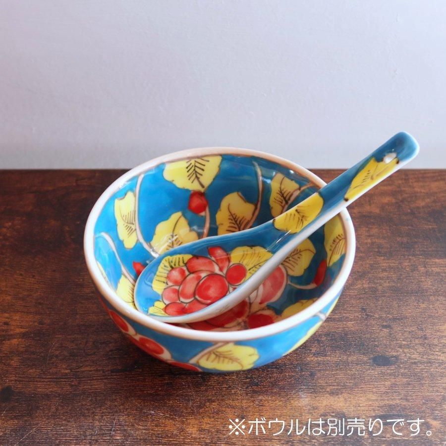 ベトナム　バッチャン焼き　どんぶり　レンゲ　小物入れ付き　食器 ベトナム バッチャン焼き どんぶり レンゲ 小物入れ付き 食器
