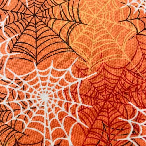<img class='new_mark_img1' src='https://img.shop-pro.jp/img/new/icons1.gif' style='border:none;display:inline;margin:0px;padding:0px;width:auto;' />Benartex  Spooky Splderweds Orange 