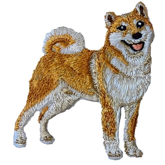 柴犬刺繍 アイロンワッペン - ことさんのお店