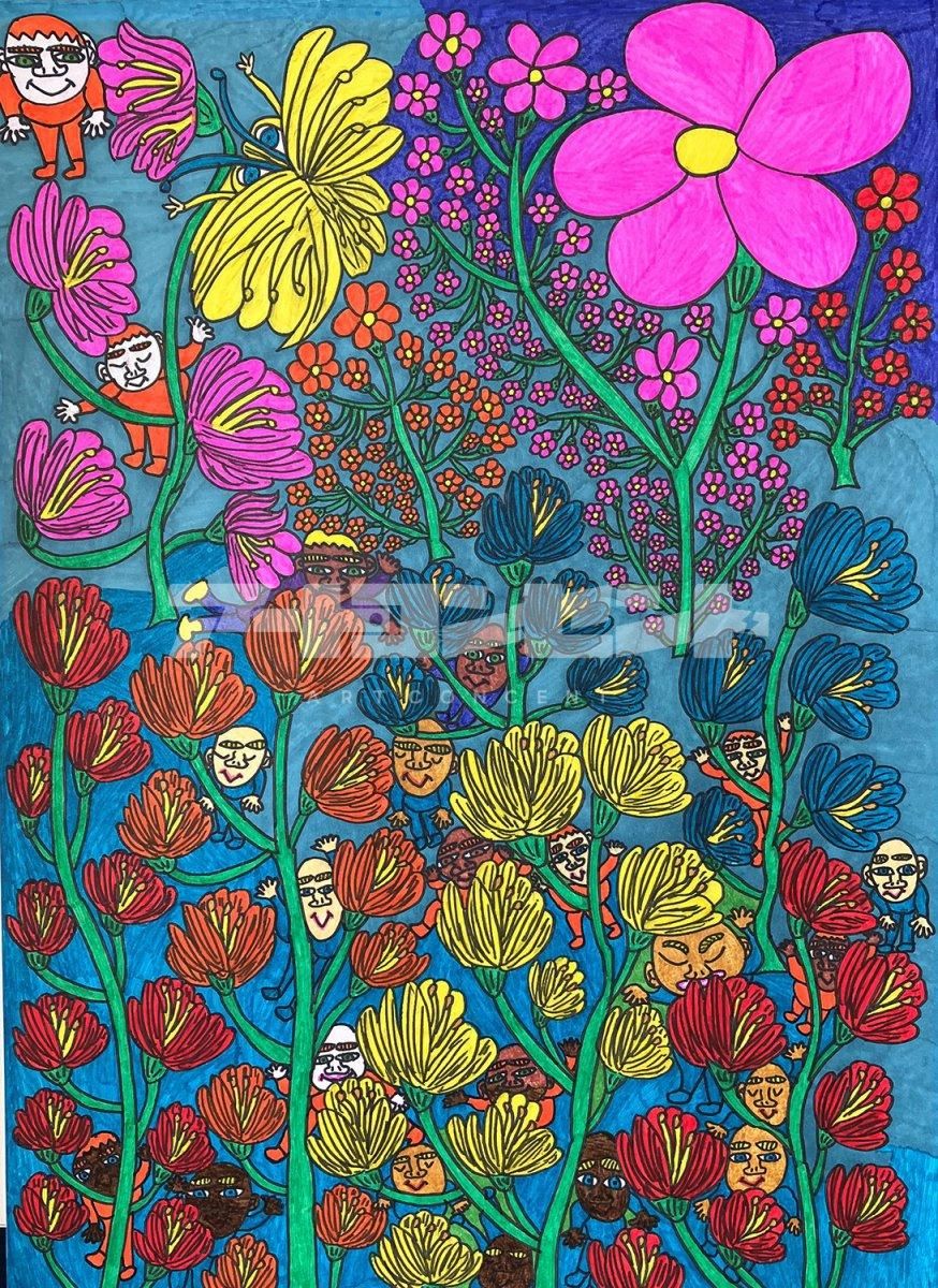 草花かくれんぼ - アート・コンセント