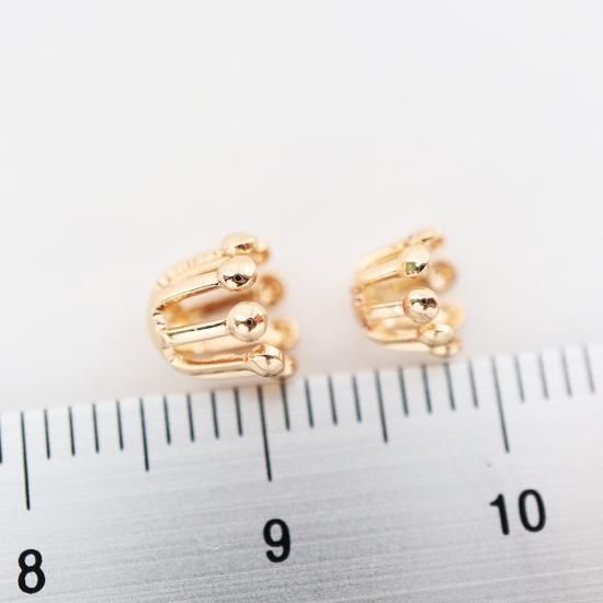 アクセサリーまとめ売り　金メッキなど アクセサリーパーツ チェーンパーツ 2個 14金メッキ