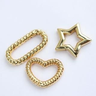 14KGF 真鍮 8の字チェーン | 切り売り約18cm - アクセサリーパーツ