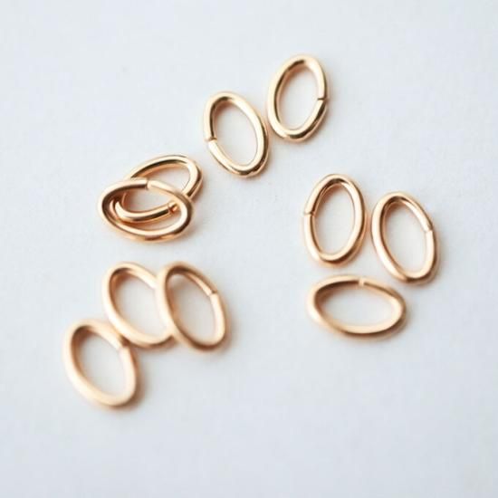 14KGF Cカン 楕円形|アメリカ直輸入 - アクセサリーパーツ