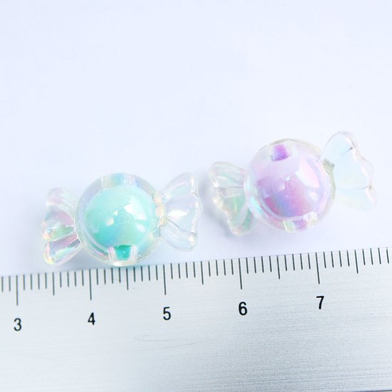 アクリルビーズ カラフル キャンディ 約22mm×12mm アソート 20個 - アクセサリーパーツ・ハンドメイド資材専門店 | Trois anges