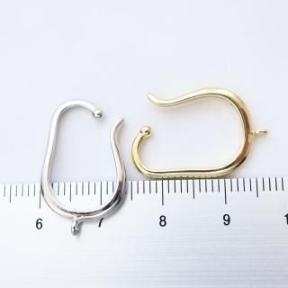 金アレ対応 14KGP イヤリング | ネジバネパーツ2ペア