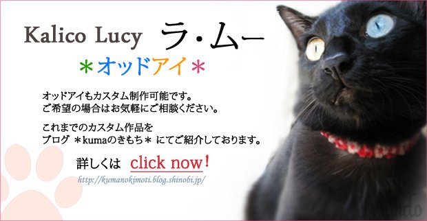 Kalico Lucy La Moo odd eyes custom Banner Mondo online store