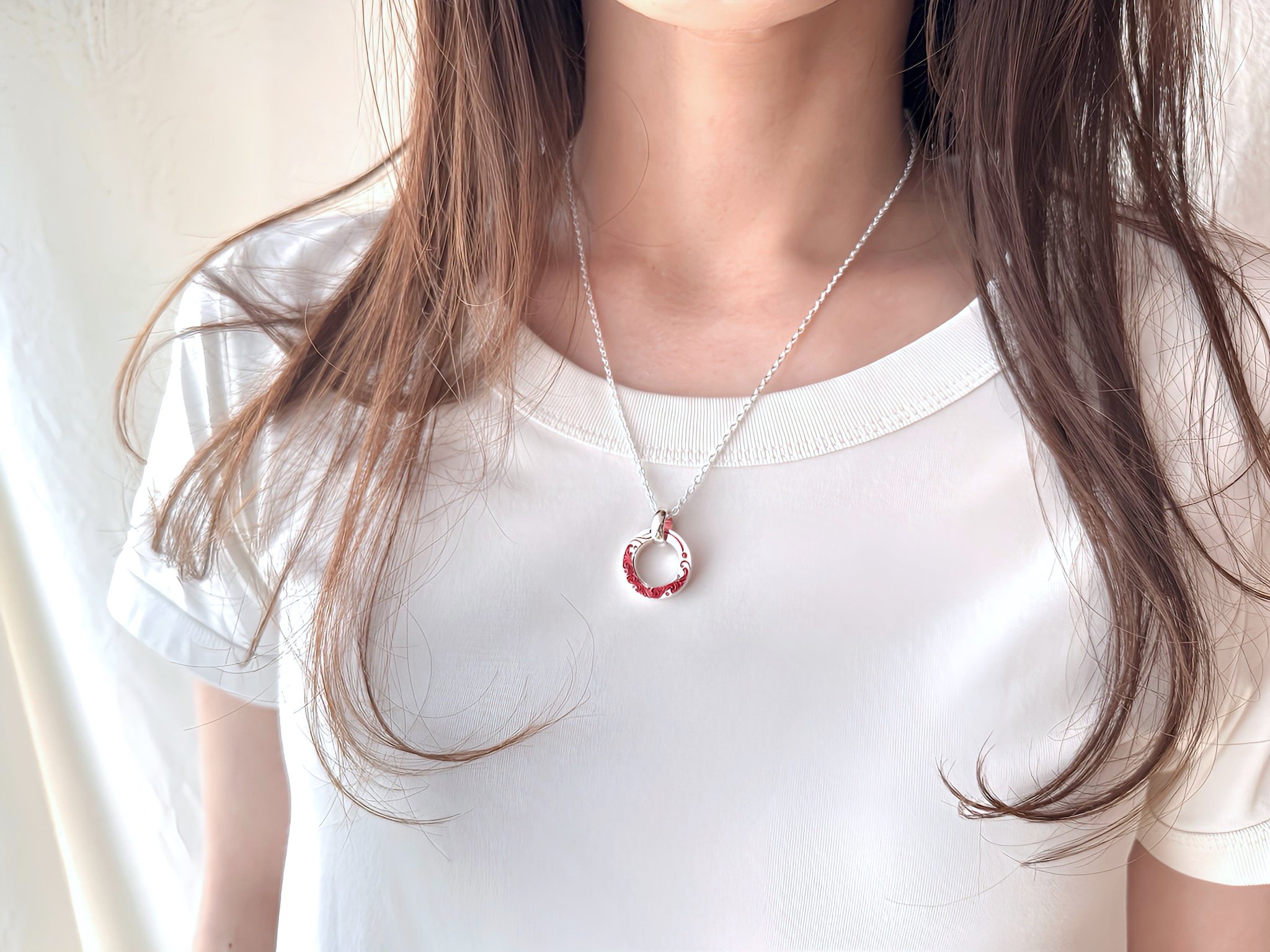 Jinny's ӹ˼ Ring Pendant Red coating-6