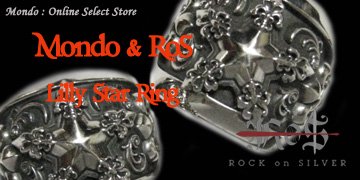 Rock on Silver x Mondo Lilly Star Ring Wide and Narrow Home Banner Mondo online store