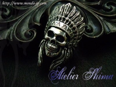 Indian Chief Skull Ring | Atelier Shima | 公式通販 - Mondo online store cm ec