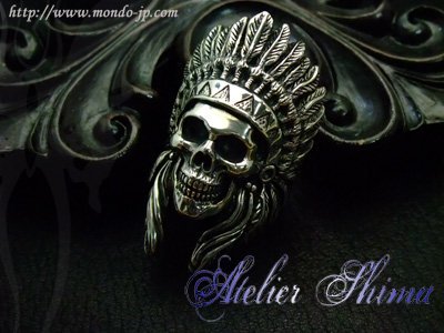 Indian Chief Skull Ring | Atelier Shima | 公式通販 - Mondo online