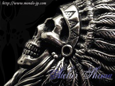 Indian Chief Skull Ring | Atelier Shima | 公式通販 - Mondo online