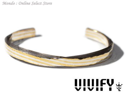 Layer Twist Hammered Bangle / Silver & Brass | VFB-148 | VIVIFY | 公式通販 -  Mondo online store cm ec