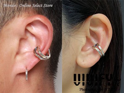 Loopin' Ear cuff/ Hammered finish w/gold | VFP-292 | VIVIFY | 公式