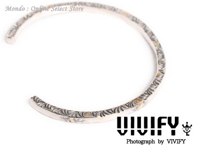 SideArabesque Bangle(3mm body)w/gold | VFB-199 | VIVIFY | 公式通販 - Mondo  online store cm ec