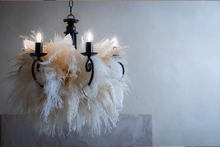 STOCKROOM】中型6灯｜パールホワイト - &Cocolier