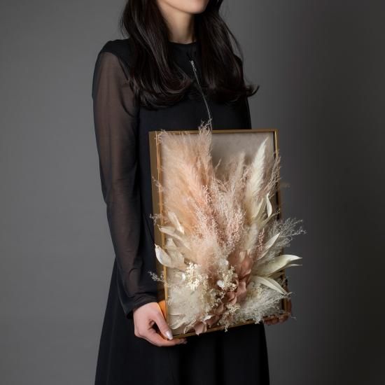 doma48 gentle flower セピア　ベージュ フェイクミンク ベスト｜ベージュ、ブラック（2カラー