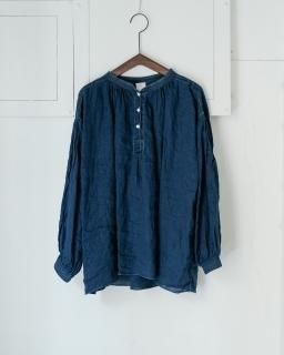 SP / INDIGO LINEN BLOUSE col.Blue