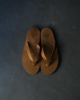 PHIGVEL / Leather Beach Sandals col.Brown