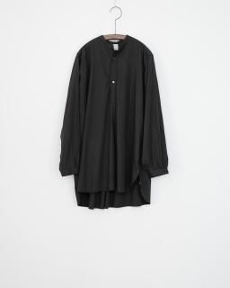 SP / ORGANIC COTTON OXFORD / BAND COLLAR SHIRT col.Charcoal