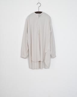 SP / ORGANIC COTTON OXFORD / BAND COLLAR SHIRT col.Vintage White