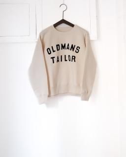 OLDMANS TAILOR / OMT PRINT CREW SWEAT col.Natural