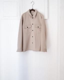 OLDMANS TAILOR / UTILITY WOOL SHIRTS  col.Wool Beige
