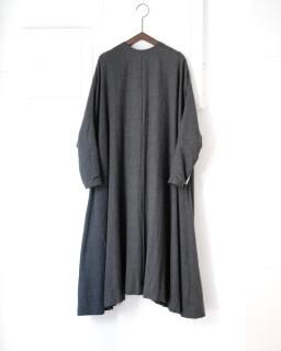 SP / WOOL COTTON FLANNEL ONEPIECE col.Charcoal