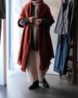 Khadi and Co / Wool Blanket col.Rust Brown