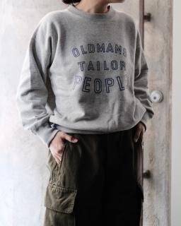 OLDMANS TAILOR / PRINT CREW SWEAT col.Gray (Sleepy PEOPLE Exclusive) 
