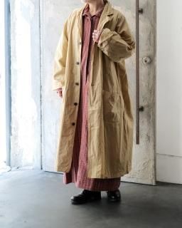 OLDMANS TAILOR / GARMENT DYE SHOP COAT col.Beige
