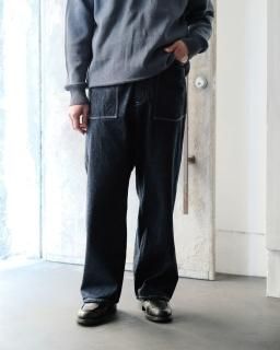 PHIGVEL / MIL DENIM FATIGUE TROUSERS col.Indigo