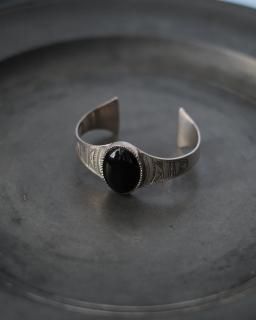 Touareg Silver / bangle 09 col.Silver  Black onyx