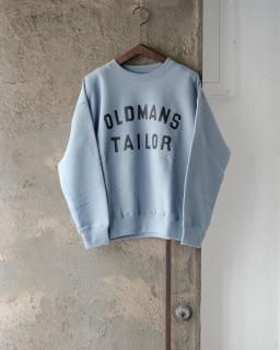 OLDMANS TAILOR / OMT RUBBER PRINT CREW SWEAT (kimou) col.Sax