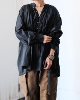 SP / CHURCH SMOCK BLOUSE col.Greenish Navy (Sleepy PEOPLE Exclusive)