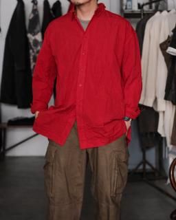 CASEY CASEY / HAMNET RAW SHIRT (Paper Cotton) col.Lippy
