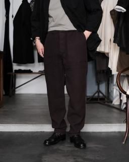 CASEY CASEY / JOG AH MILITAIRE PANT (Wool Cotton) col.Black Berry