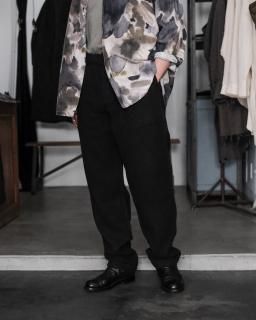 CASEY CASEY / JOG AH MILITAIRE PANT (Wool Cotton) col.Black